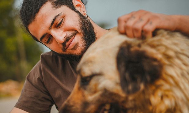 Man and his dog