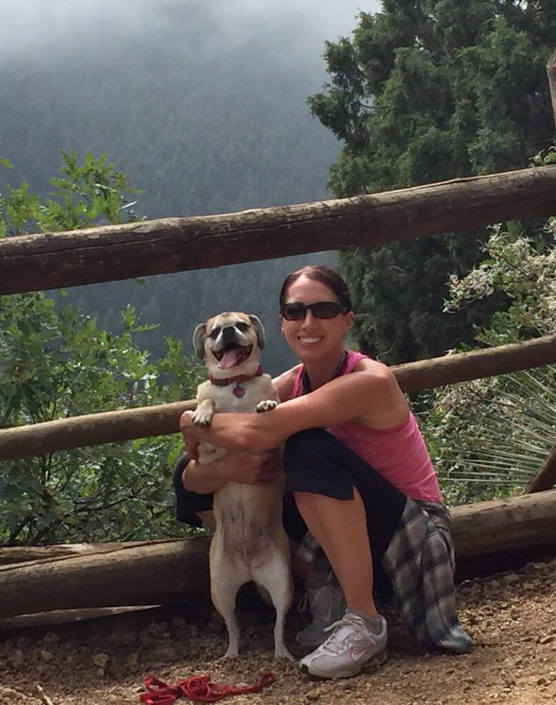 Bella and I Hiking