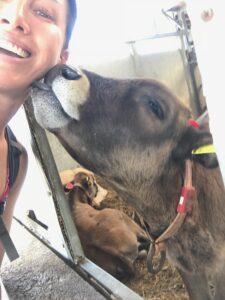 calf selfie